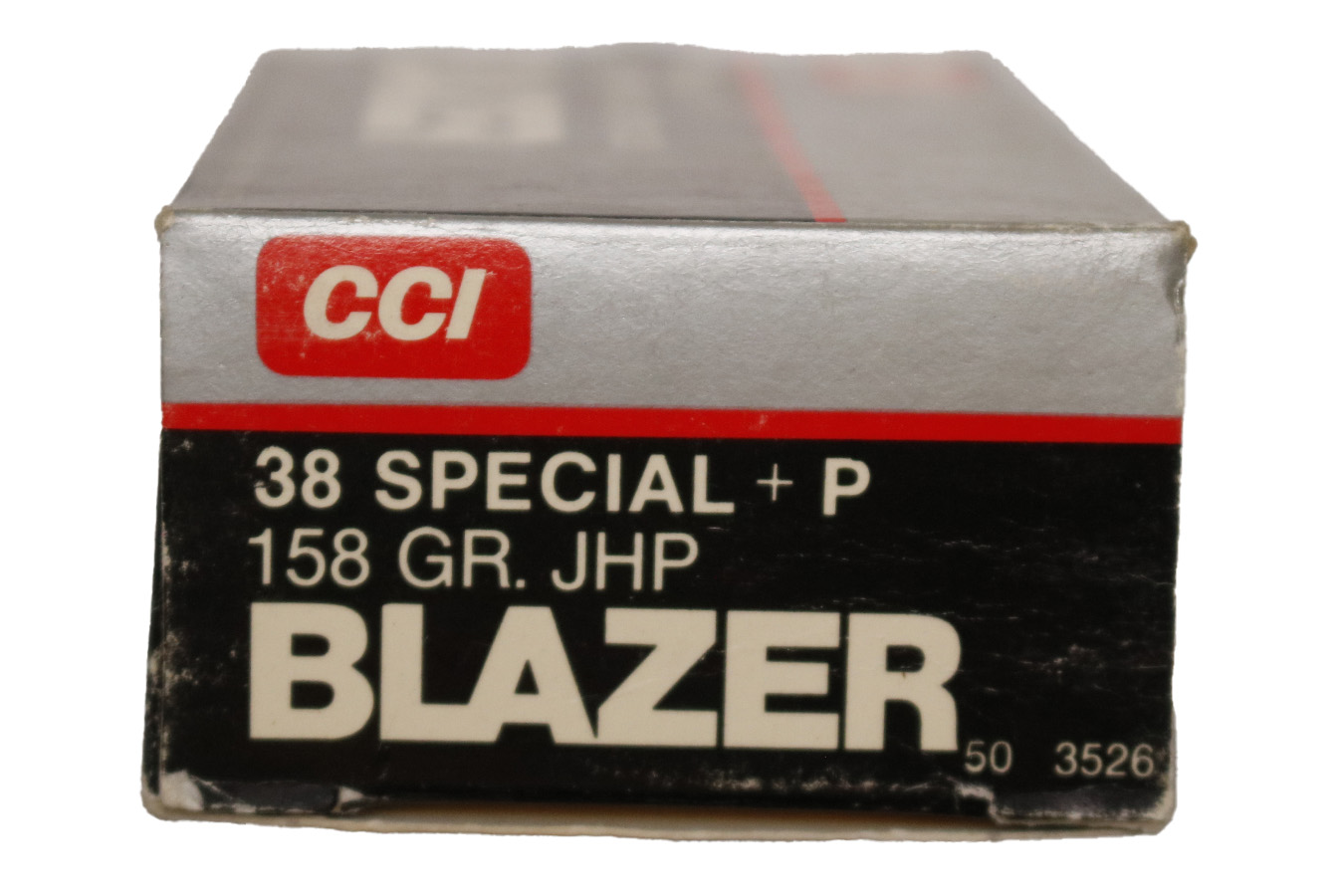 CCI AMMUNITION 38 Special + P 158gr JHP Blazer Aluminum Police Trade Ammo 50/Box